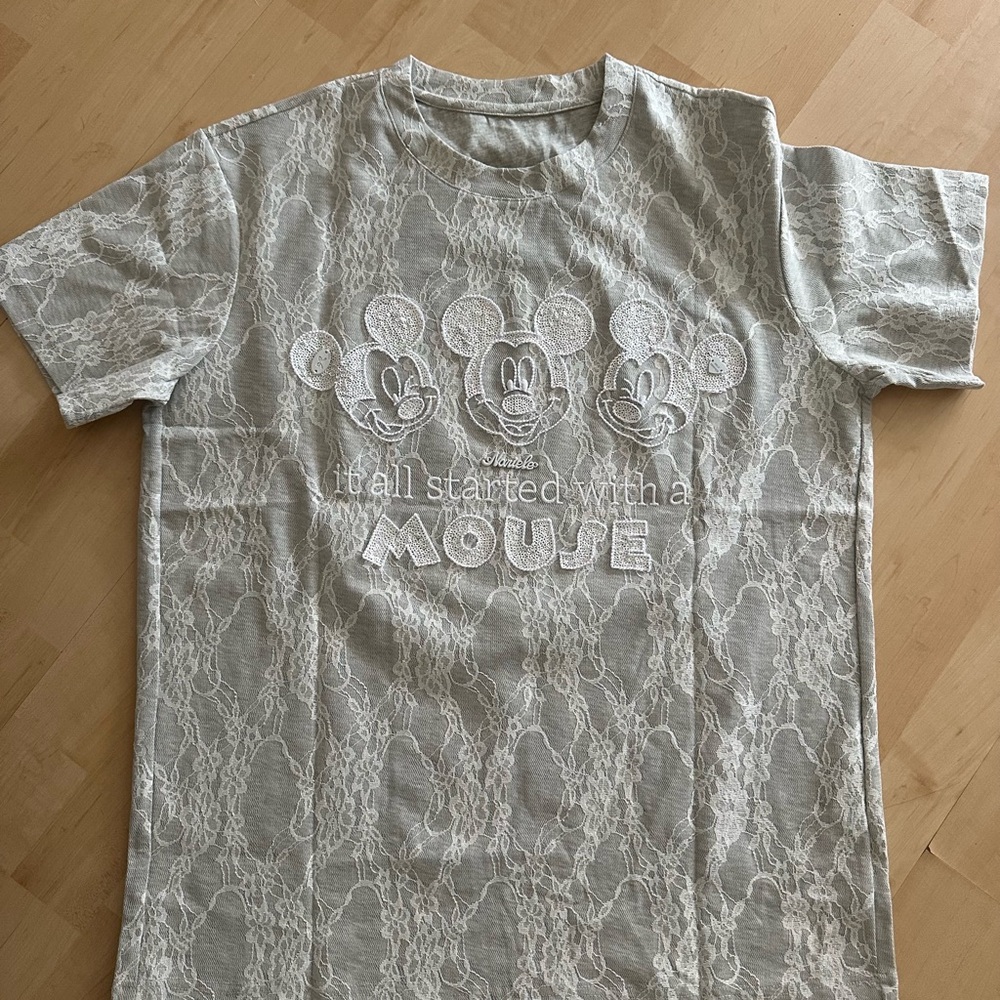 Mickey Mouse Lace women’s T-Shirt - White